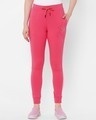 Shop Pink Solid Pyjamas-Front