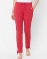 Shop Red Solid Pyjamas-Front