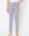 Shop Grey Solid Pyjamas-Front