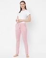 Shop Pink Solid Pyjama-Full