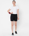 Shop Black Solid Shorts-Full
