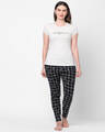 Shop Women's Cotton Printed Top & Pyjama Set-Front