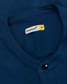 Shop Sydney Blue Mandarin Collar Pique Shirt