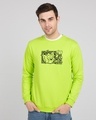 Shop T&J Glitch Men's Printed Fleece Sweatshirt (TJL)-Front