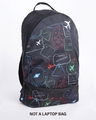 Shop Unisex Black Take a Trip Graphic Printed Small Backpack-Design