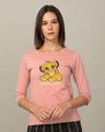 Shop Talking To Simba Round Neck 3/4th Sleeve T-Shirt (DL)-Front