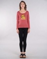 Shop Talking To Simba Scoop Neck Full Sleeve T-Shirt (DL)-Design