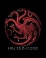Shop Targaryen Fire And Blood Boyfriend T-Shirt (GTL)-Full