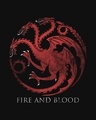Shop Targaryen Fire And Blood Fleece Light Sweatshirt (GTL)-Full