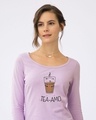 Shop Tea-amo Scoop Neck Full Sleeve T-Shirt-Front
