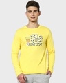 Shop Tea Sathi Kaypan Full Sleeve T-Shirt Pineapple Yellow-Front