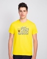 Shop Tea Sathi Kaypan Half Sleeve T-Shirt Pineapple Yellow-Front
