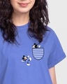 Shop Teasing Mickey Boyfriend T-Shirt (DL)-Front