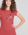 Shop Teasing Mickey Cap Sleeve T-Shirt Dress (DL)-Full
