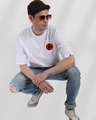 Shop Men's White Itachi Graphic Printed Oversized T-shirt-Full