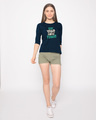 Shop Teri Yaari Round Neck 3/4th Sleeve T-Shirt-Full
