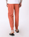 Shop Terracota Orange Fleece Joggers-Design