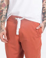 Shop Terracota Orange Fleece Joggers