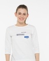 Shop Texting 12am 3/4th Sleeve T-Shirt-Front
