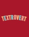 Shop Textrovert Boyfriend T-Shirt Bold Red