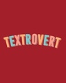 Shop Textrovert Half Sleeve Printed T-Shirt Bold Red