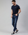 Shop Blue Jim Washed Tapered Slim Fit Jeans-Full