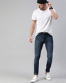 Shop Blue Joe Knitted Tapered Slim Fit Jeans-Full