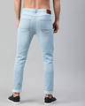 Shop Blue Nick Knitted Tapered Slim Fit Jeans-Design