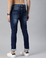 Shop Blue Sid Knitted Tapered Slim Fit Jeans-Design