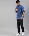 Shop Men's Blue Denim One Pocket Shirt-Full