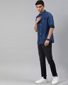 Shop Men's Blue Denim One Pocket Shirt-Full