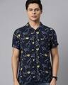Shop Men's Printed Bowling Collar Shirt-Front