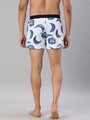 Shop Pack of 2 Men's Blue & White Printed Knited Boxers-Design