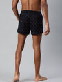 Shop Pack of 2 Men's Black & Blue Printed Woven Boxers