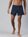 Shop Pack of 2 Men's White & Blue Printed Woven Boxers