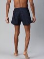 Shop Pack of 2 Men's Grey & Blue Printed Woven Boxers-Full