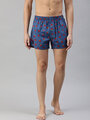 Shop Pack of 2 Men's Pink & Blue Printed Woven Boxers