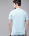 Shop Printed Men Round Neck Blue T-Shirt-Design