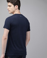 Shop Printed Men Round Neck Blue T-Shirt-Design