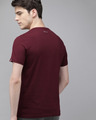 Shop Printed Men Round Neck Maroon T-Shirt-Design
