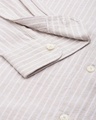 Shop Men's Beige Striped Linen Shirt