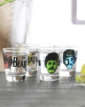 Shop Pack of 4 The Beatles Shot Glass-Front