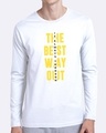 Shop The Best Way Out Full Sleeve T-Shirt White-Front