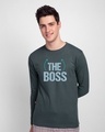 Shop The boss  Full Sleeve T-Shirt-Front
