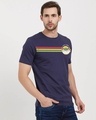 Shop The Child: Retro Stripes Official Star Wars Cotton Half Sleeves T-Shirt-Design