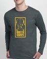 Shop The Chosen One Full Sleeve T-Shirt Nimbus Grey (SWL)-Front