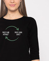 Shop The Circle Of Money Round Neck 3/4th Sleeve T-Shirt-Front