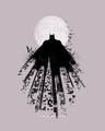 Shop Men's Grey The Dark Knight Graphic Printed T-shirt-Full