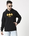 Shop The Dark Knight 2.0 Stylised Panel Hoodie Sweatshirt (BML)-Front