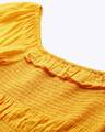 Shop Casual Half Sleeve Printed Women Yellow Top-Full